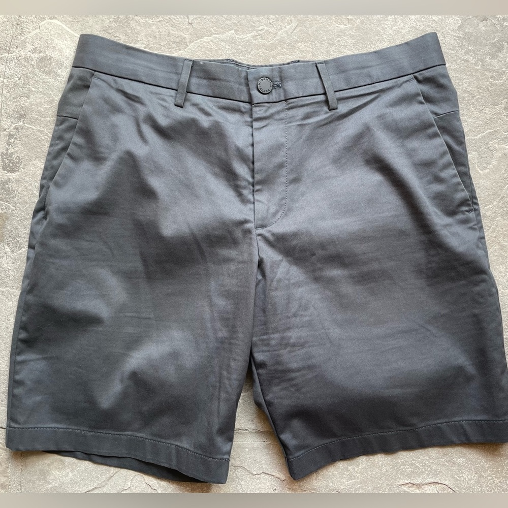 Banana Republic Gray Flat Front Men Shorts